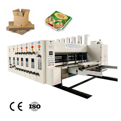Máquina de la fabricación de cajas de la fruta de la caja de la pizza, impresora de Flexo para el cartón acanalado