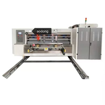 Impresión automática de alta velocidad de Flexo que ranura la máquina que corta con tintas del tipo de alimentación del borde de ataque