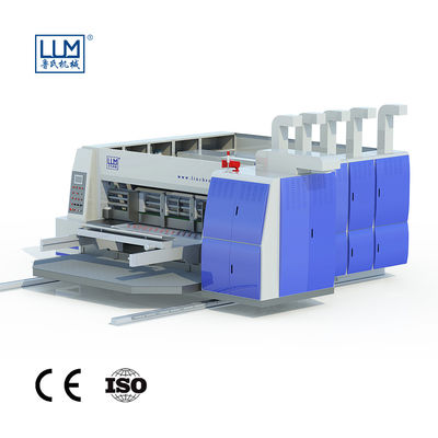 El ISO acanaló la impresora de la caja, imprimiendo ranurando la máquina que cortaba con tintas