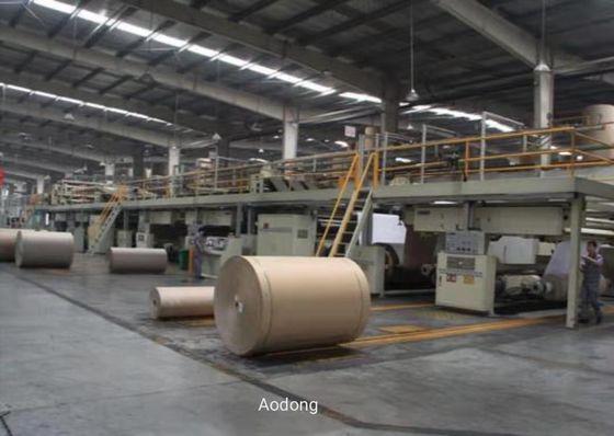 Usted le gusta la cadena de producción acanalada de la hoja de la cartulina de la planta de Aotumatic máquina de fabricación de cartón