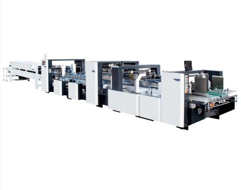 Pequeña máquina acanalada automática de la fabricación de cajas del papel de la cartulina del cartón nuevos 2021